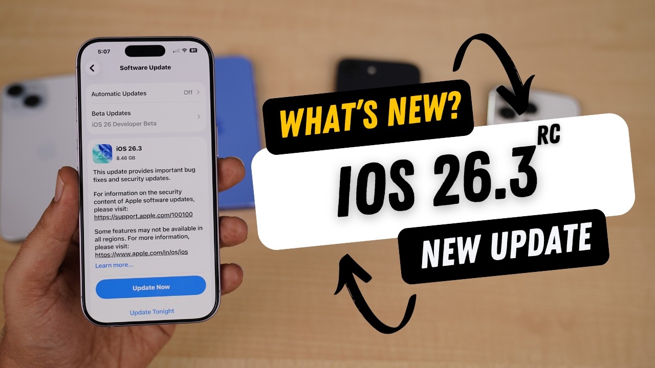 iOS 26.3 RC Released | What's New?