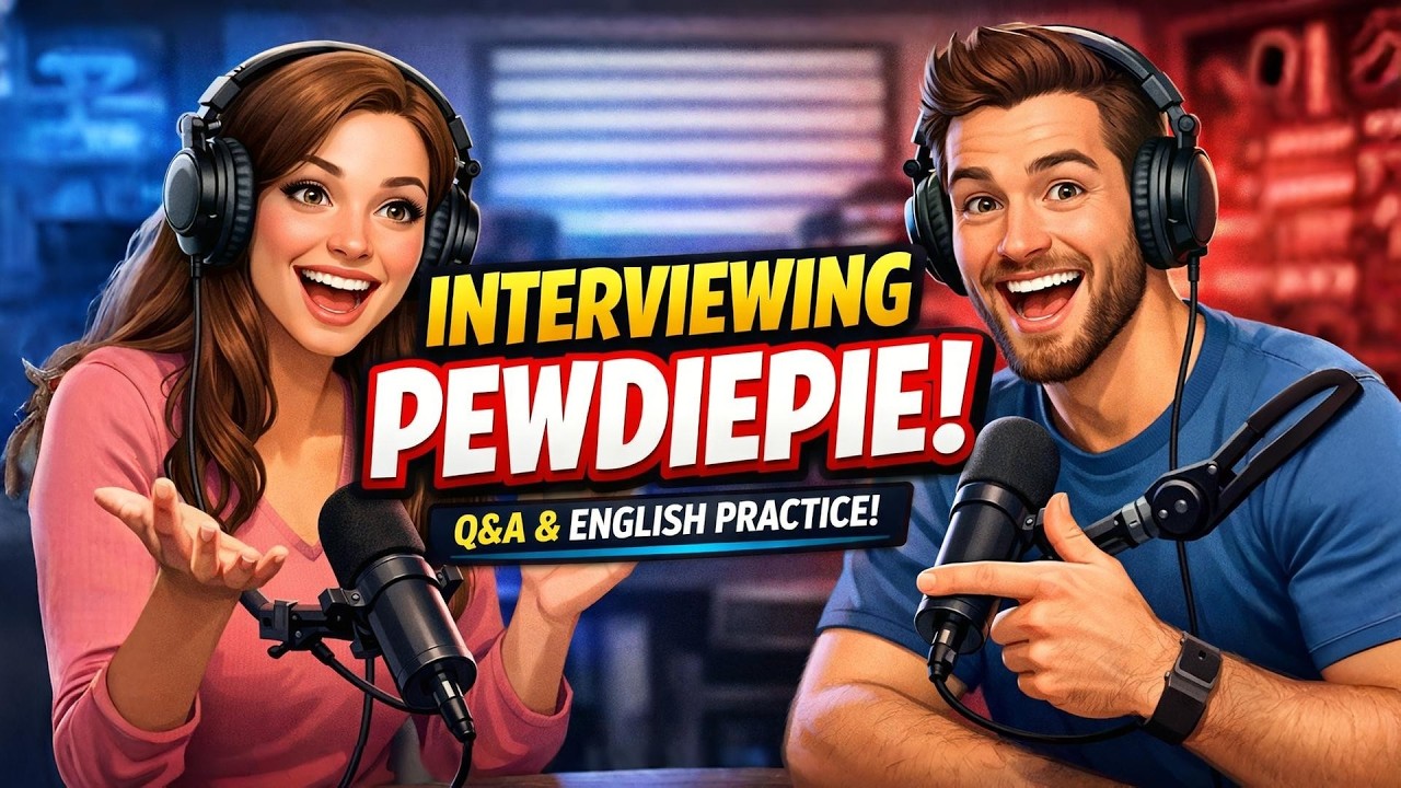 Интервью с PewDiePie | Забавные вопросы и ответы | Практика разговорного английского