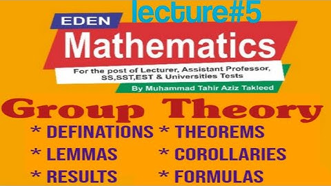 Lecturer 5 Preparation Series Group Theory PPSC Lecturer Math Course review conjugacy class sylow
