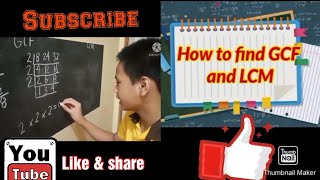 How to Find GCF (Greatest Common Factor) and LCM (Least Common Multiple) In Cake Method 🎂♥️