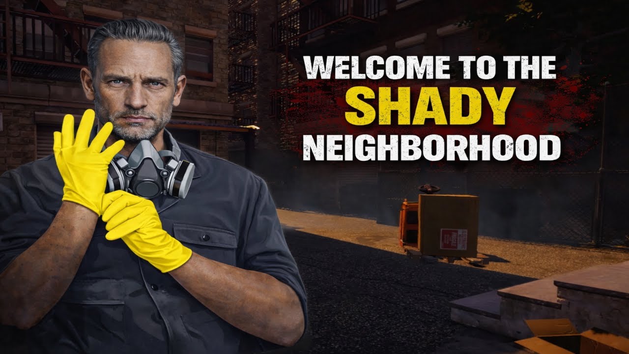 Welcome to the Shady Neighborhood - Crime Scene Cleaner First Mission Highlights | OddyJob
