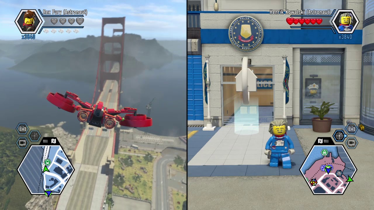 LEGO® CITY UNDERCOVER driving around uptown to cresent park YouTube