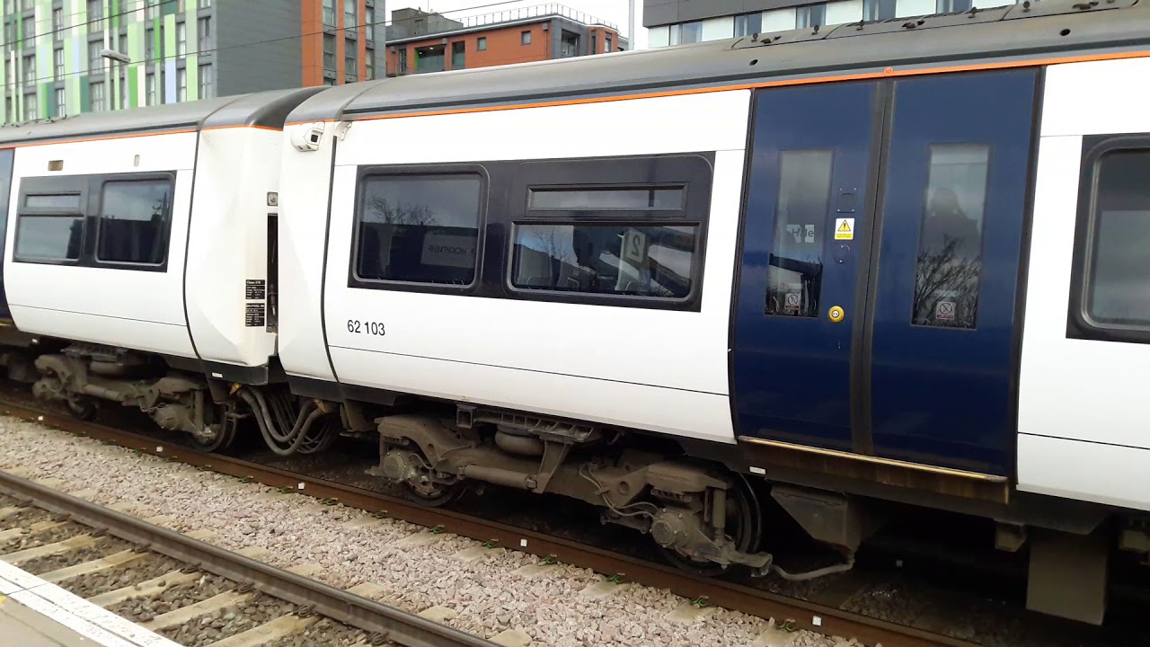 Greater Anglia: British Rail Class 379 #62103 arriving at & leaving Tottenham Hale