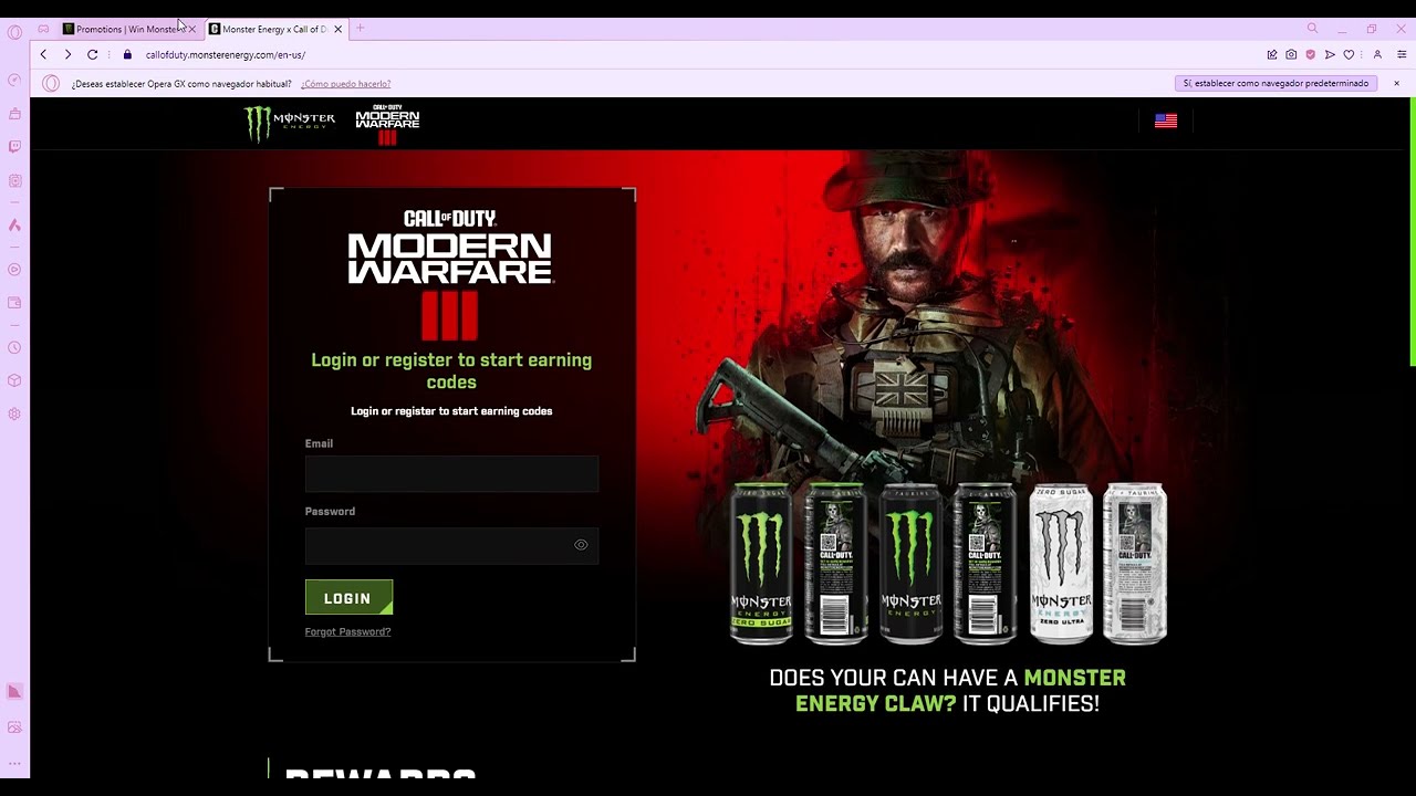 How to get Monster energy skin
