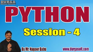 Famous PYTHON tutorials || Session - 4 || by Mr. Nagoor Babu On 23-09-2020 @ 9AM Net Worth