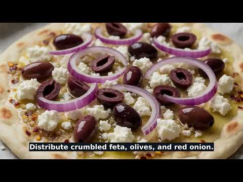 Spicy Chili Garlic Flatbread with Feta & Olives recipe video thumbnail