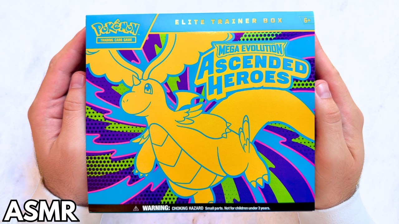 ASMR | Pokemon Ascended Heroes Elite Trainer Box Opening ✨ NEW Set