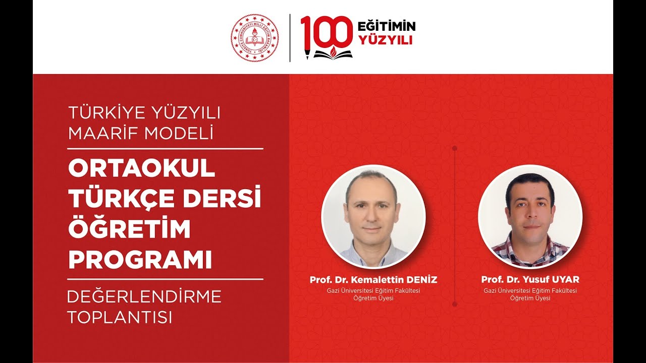 Türkiye Yüzyılı Maarif Modeli Ortaokul Türkçe Dersi Öğretim Programı Değerlendirme Toplantısı