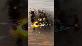 Praetor Star Destroyer under heavy attack Star Wars Empire at War 1 of 2
