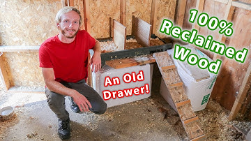 Making a Do It Yourself Chicken Nesting Box out of an Old Drawer and Reclaimed Wood!