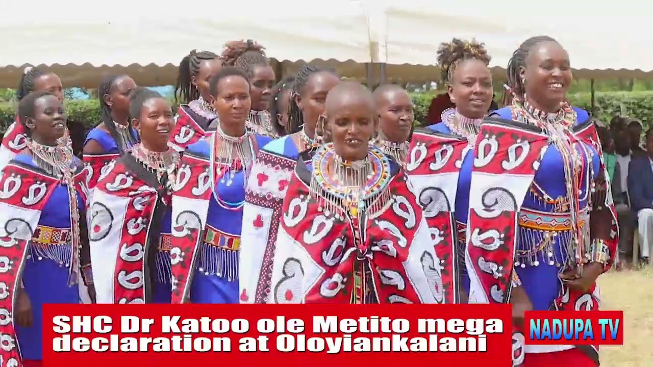 SHC Dr Katoo ole Metito Mega declaration in Oloyiankalani. @Nadupatv
