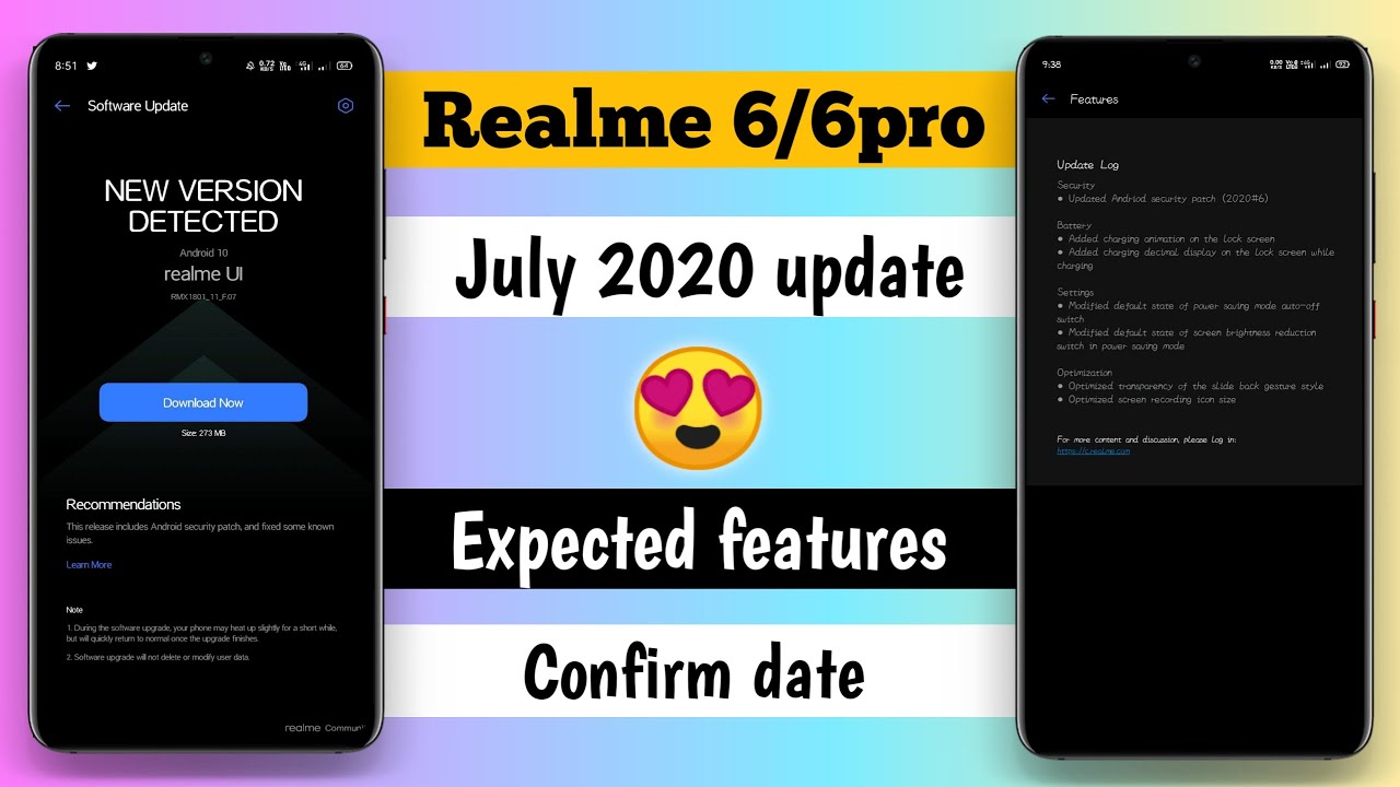 Realme 6/6pro New upcoming July 2020 update expected features & confirm date|Anu tech 😍