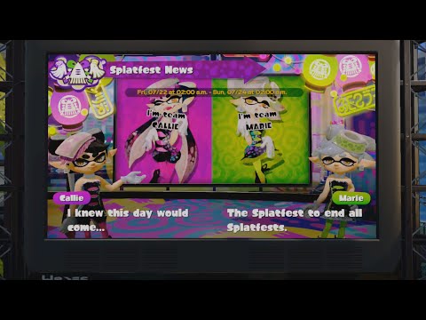 Splatoon: Final Splatfest Announcement (Callie Vs. Marie!)