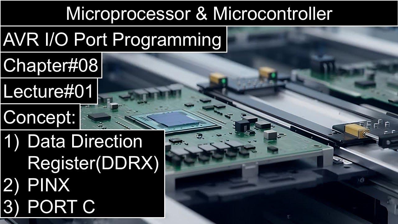 Microprocessor & Microcontroller | Chapter#08 | Intro to DDRX, PINX ...