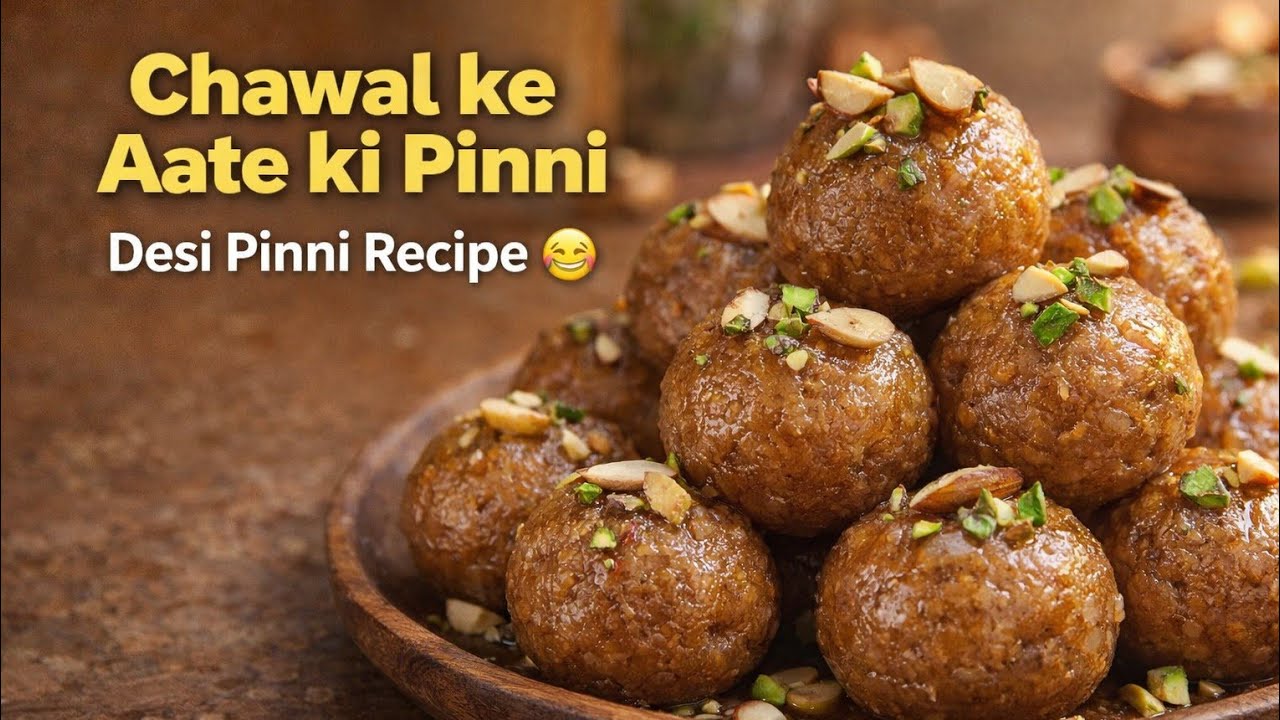 Chawal ke Aate ki Pinni 😋 | Traditional Chawal ke Aate ki Pinni | Winter Special Mithai