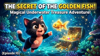 #cartoon#cat#animals Cat & Golden Fish Secret Magical Underwater Adventure(Ep.10)@milocatkidscartoon