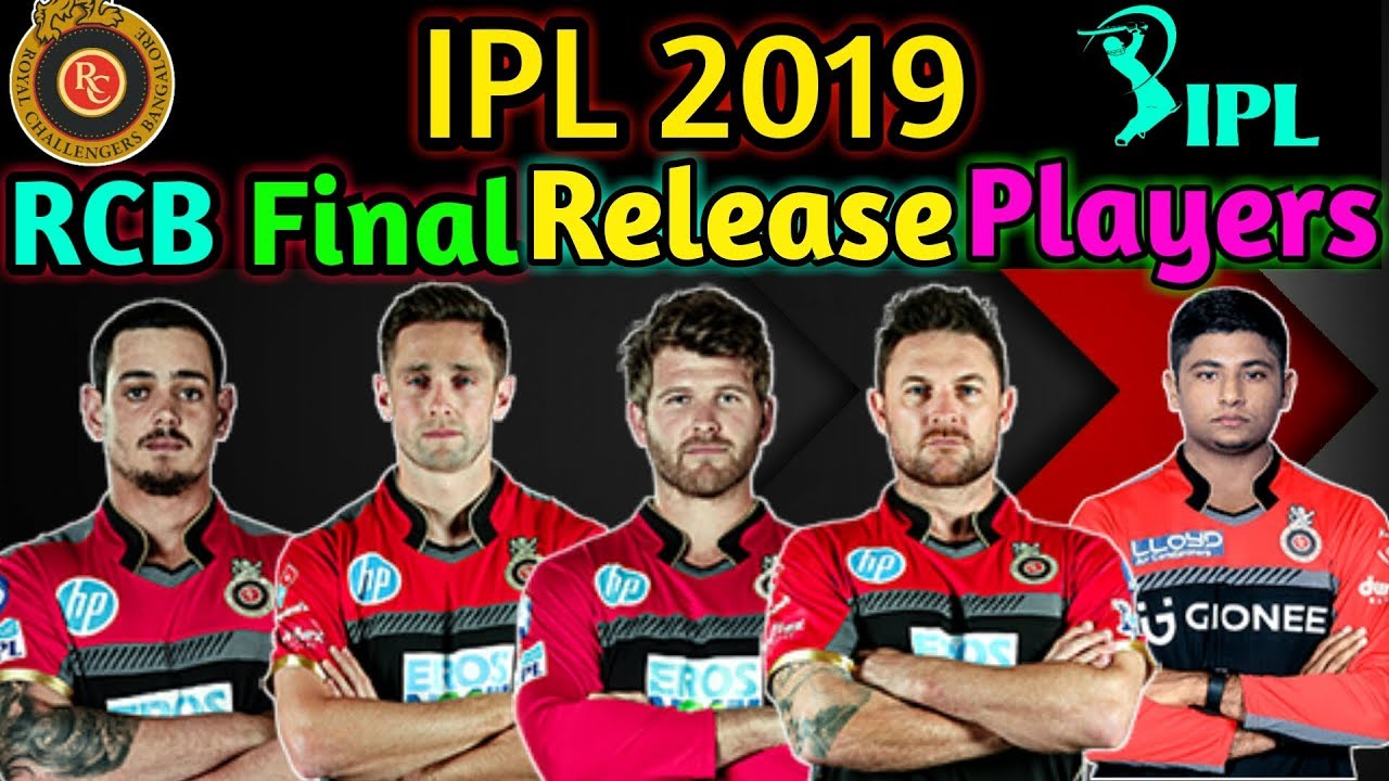 IPL 2019 Royal Challengers Banglore Final Released Players List