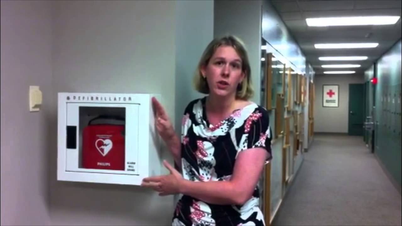 crossfox Mission Moment: Lifesavers on every floor. New AEDs we hope we never have to use.