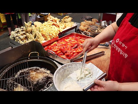 The most popular tteokbokki restaurant in Korea!!! Tteokbokki,Fried food,Sundae/BEST17!!!!!