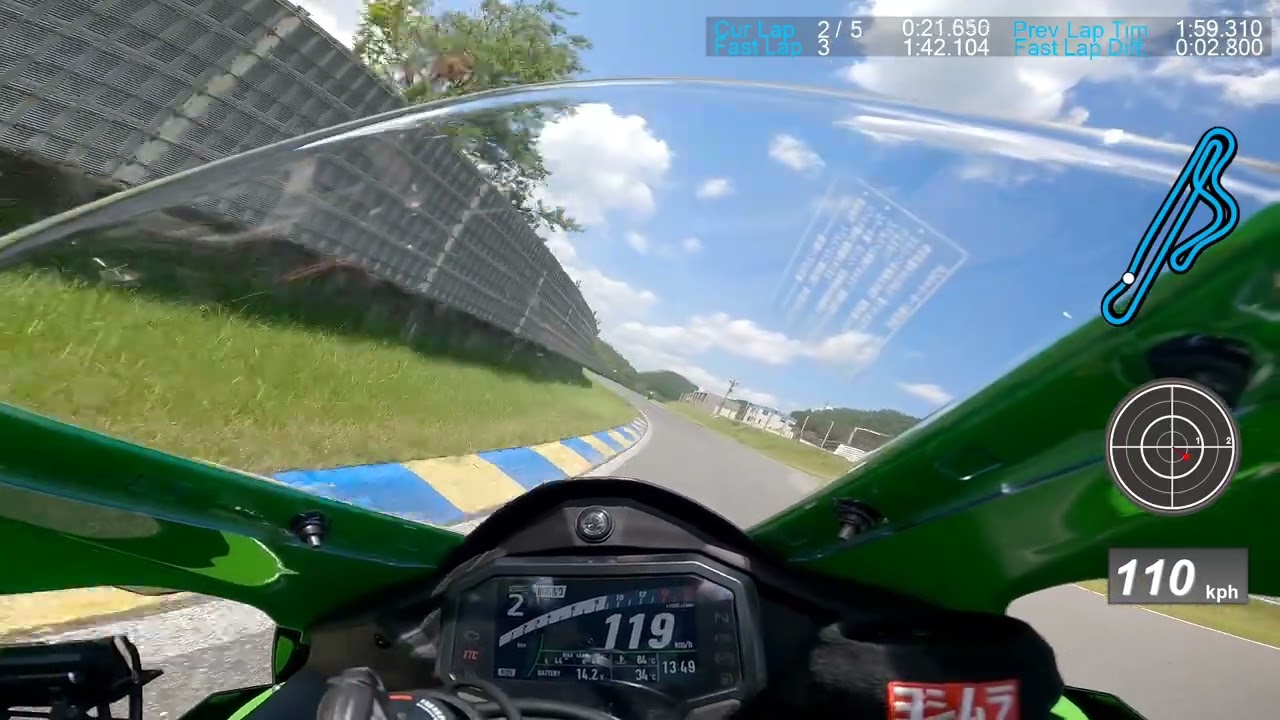 2023.7.17 セントラルサーキット　ZX10R　シェイクダウン