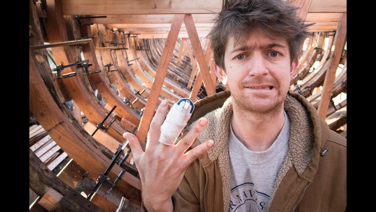 Chopping off the end of a finger! – Boatbuilding & Woodwork (TH EP38)