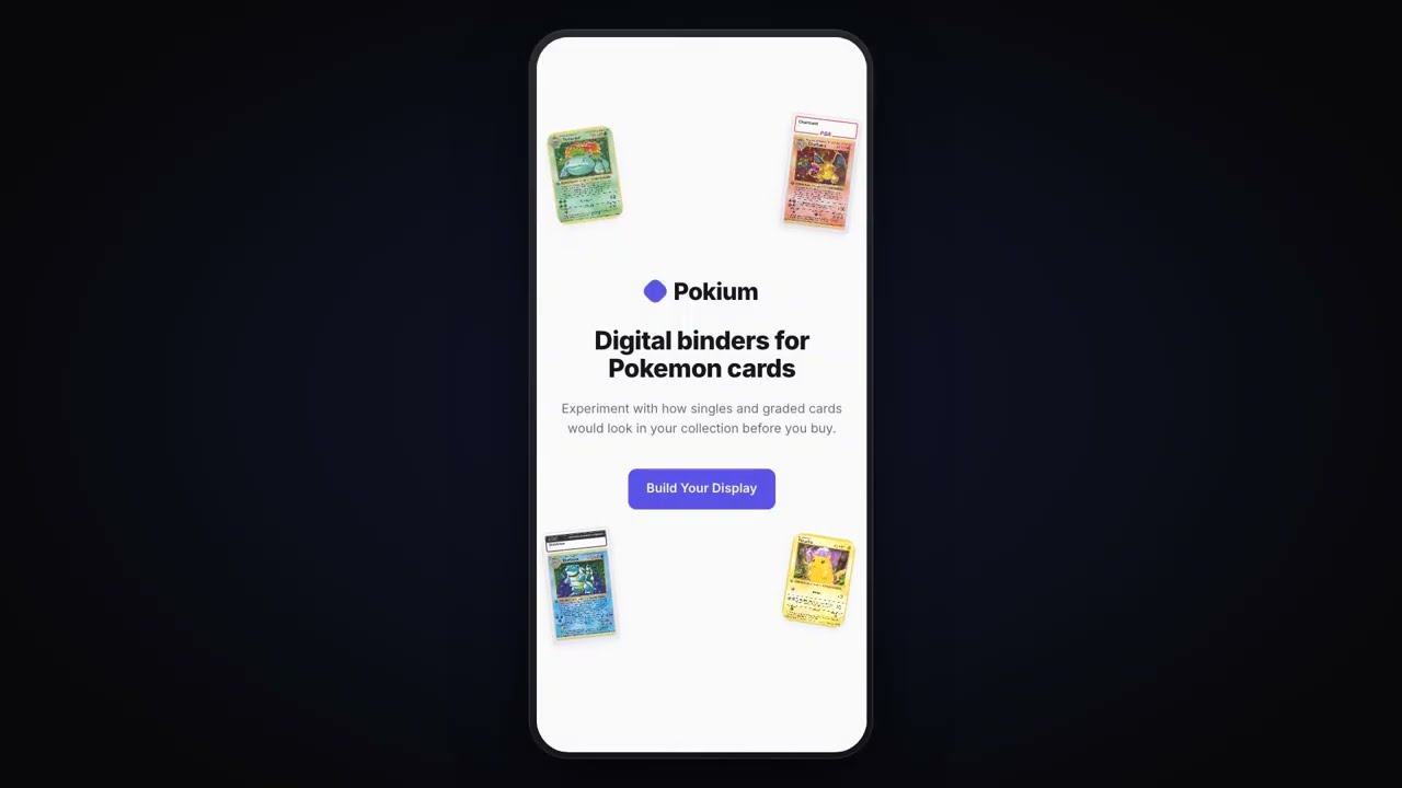 Pokium, a digital display for Pokemon cards