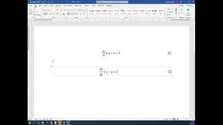 Microsoft Word'te denklemleri numaralandırma Microsoft Word'te denklemleri numaralandırma