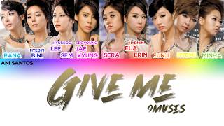 original  Nine Muses  Give Me S color Coded  Hanromeng