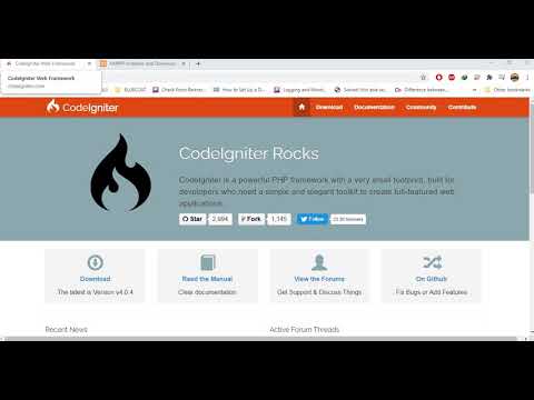 Instalasi Framework Code Igniter 3 Menggunakan Web server Apache/XAMPP