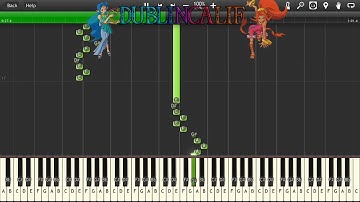 The Legend of Zelda Oracle of Ages and Seasons - Ancient Ruins Theme Piano Tutorial Synthesia