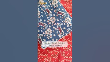 The Beauty of Hand Block Printing: Bindaas Cotton Fabrics |Shop Now| iTokri.com