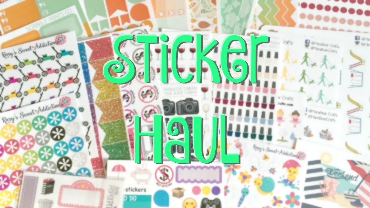 Sticker Haul Featuring AshyLeigh Designs, Rory's Sweet Addiction & more!