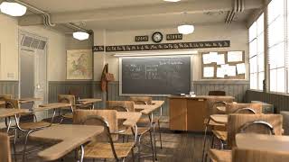 Blender Classroom Demo all 145 video frames rendered, 1000 samples each frame, no GPU, Cycles X used