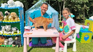 صوفيا هو الذهاب الى الطبيب البيطري! قصة الأطفال لإنقاذ القط
