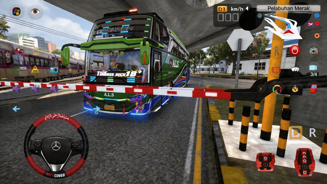 Tegang! Bus ALS Full Modif Tertahan Kereta Lewat 🚆 | BUSSID - YouTube