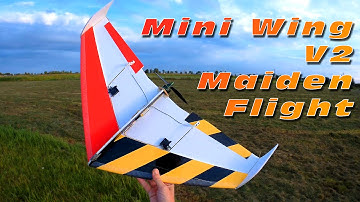 Mini Wing V2 - 70cm Scratchbuild - Maiden Flight :D