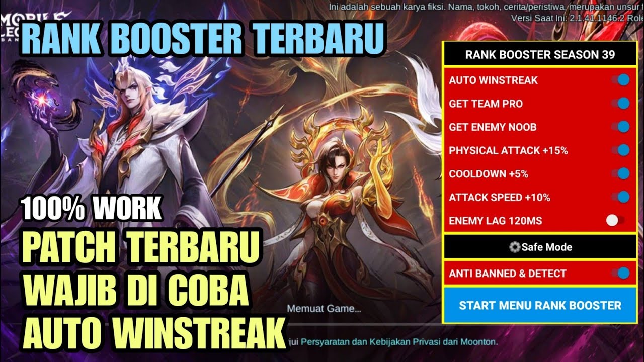 APK RANK BOOSTER MOBILE LEGENDS 2026 AUTO WINSTREAK ‼️