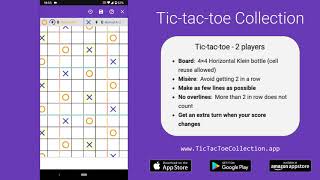 Tic-tac-toe - 4x4 Klein bottle misere screenshot 1