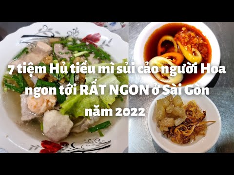 Video Sài Gòn: 7 Tiệm hủ tiếu mì sủi cảo người Hoa NGON tới... - youtube