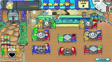 Diner Dash - Level #28 - Go with the Flo Fine Seafood Dining VIII