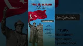 Türk Di̇l Bayrami Kutlu Olsun