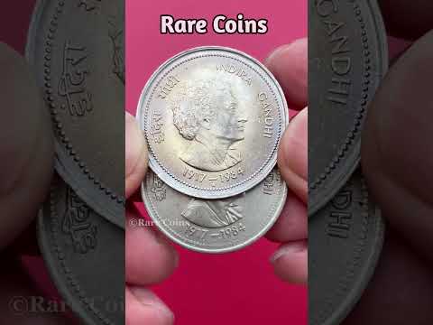5 Rupees Indira Gandhi Coin Value #shorts #coin