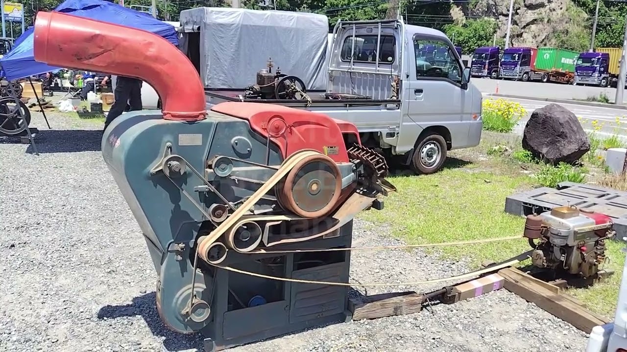 1964年式イセキ脱穀機 D3LE型 発動機運転会 山梨県定例 2026年5月 "Iseki" Harvester, Classic Engine Meeting Japan May, 2026