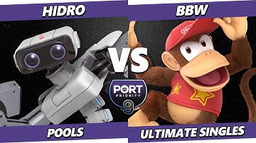 Port Priority 9 - Hidro (ROB) Vs. BBW (Diddy Kong) Smash Ultimate - SSBU