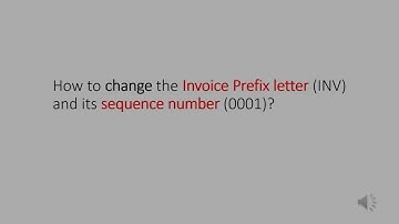 How to CHANGE Invoice Prefix & Sequence Number In XERO