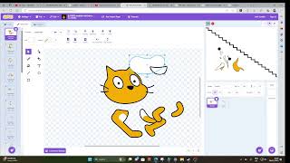 So I Edited Scratch Cat Falling Down The Stairs And Its Really Funny And Weird