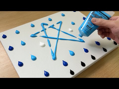 Malowanie 5 milionów gwiazdek / technika malowania akrylowego