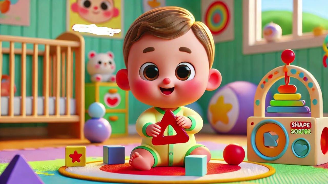 🔺 Baby’s Shape Sorting Game 🔵🟡🟢 | Fun Learning Song for Babies 👶🎵 || Nursery Rhymes & Kids Songs