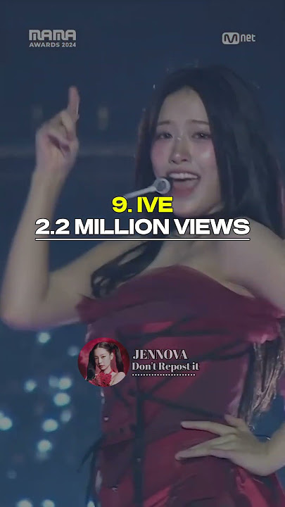 MOST VIEWED MAMA 2024 PERFORMANCES #katseye #bigbang #rose #ive #babymonster #aespa #izna #seventeen