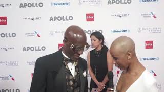 LEGENDARY #DAPPERDAN TALKS "GUCCI" WITH #TANISHALAVERNEGRANT AT THE  13TH #APOLLOSPRINGGALA